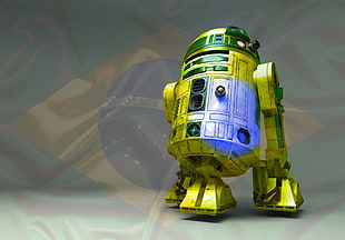 Star Wars R2-D2 figure, R2-D2, Star Wars, Brazil, androids HD wallpaper