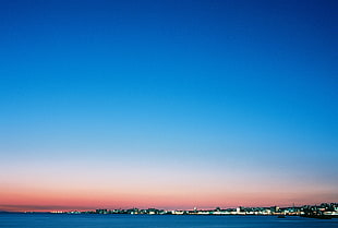 city landscape during dusk