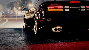 black car digital wallpaper, Nissan, Nissan 300ZX, Forza Horizon 2, car