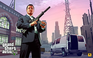 Grand Theft Auto 5 digital wallpaper, Grand Theft Auto V, Grand Theft Auto, video games HD wallpaper