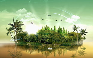 green island photo HD wallpaper