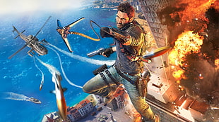 Just Cause game digital wallpaper, Just Cause 3, video games