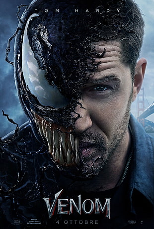 Venom by Tom Hardy case, Venom, Tom Hardy, Marvel Comics, transformation