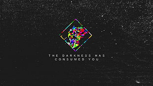 The Darkness Has Consumed You digital wallpaper, typography, grunge, Destiny (video game) HD wallpaper