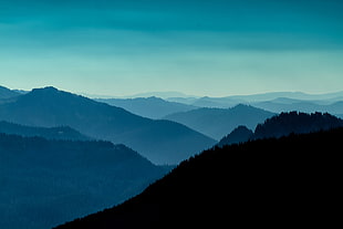 birds-eye view of Great Smoky Mountains HD wallpaper
