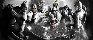 Batman wallpaper, video games, Batman: Arkham City, Batman, Harley Quinn