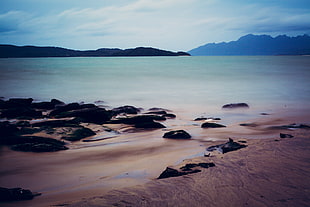 brown sand beach, langkawi, malaysia HD wallpaper