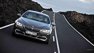 grey BMW car, BMW 6, car HD wallpaper