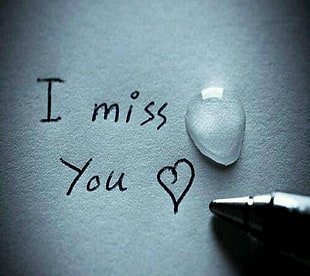 i miss you text, nature, abstract, love HD wallpaper