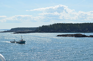 body of water, water, coast, Canada, boat HD wallpaper