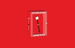 red and black emergency button clip art, minimalism, marshmallows, humor HD wallpaper