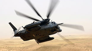 black military helicopter photo HD wallpaper