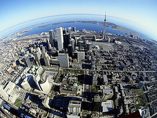 aerial view of city buildings during daytime