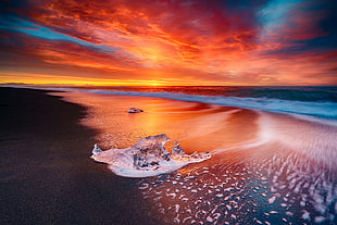 body of water, sea, beach, Sun, nature