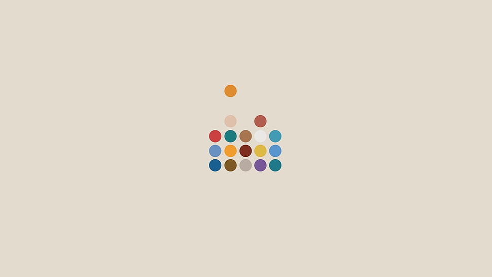 logo guessing game application, colorful, minimalism HD wallpaper