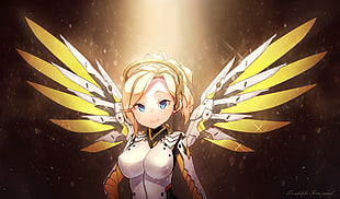 Overwatch Mercy, anime, anime girls, Overwatch, Mercy (Overwatch)