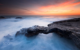 cliff and fog, Jorge Feteira, 500px, sea, rock