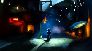orange lantern, Fallout, mysterious stranger HD wallpaper