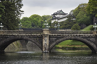 black and brown bridge, tokyo