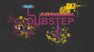 Dubstep digital wallpaper, dubstep, music, artwork, colorful HD wallpaper