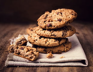 brown and black stone fragment, cookies, food, chocolate HD wallpaper
