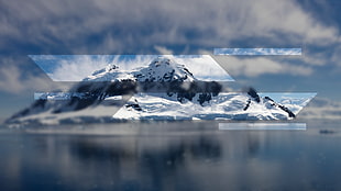 mountain photo, landscape, ice, mountains, icsberg HD wallpaper