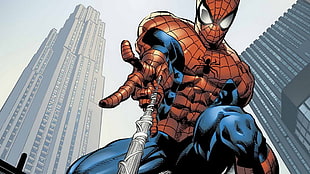 animated Spider-man illustration, comics, Spider-Man HD wallpaper