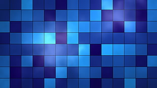blue checkered wallpaper HD wallpaper
