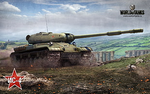 World of Tanks game cover, World of Tanks, tank, IS-4, ИС-4 HD wallpaper