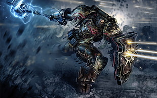 space marines, Warhammer 40,000, video games, fantasy art