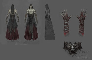 comic character illustration, Castlevania: Lords of Shadow, video games, concept art HD wallpaper