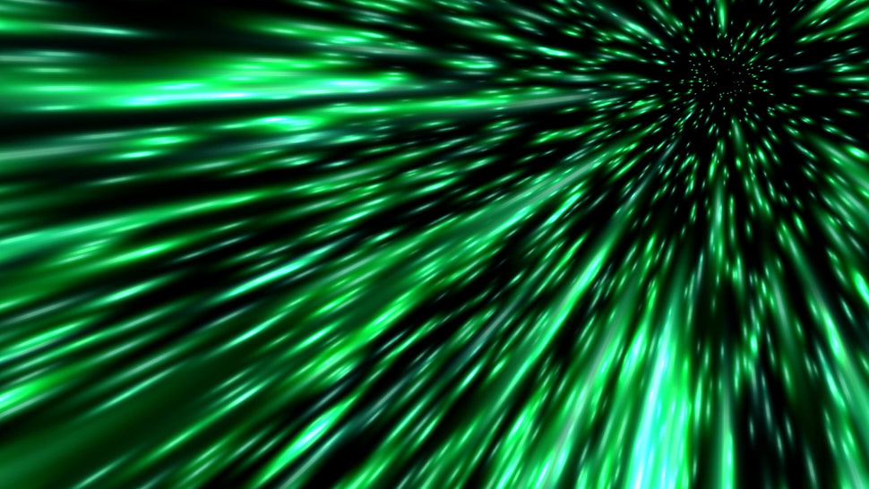 time lapse photo of green lights HD wallpaper