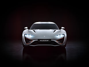 silver concept sports car HD wallpaper