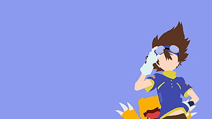 Digimon character and monster wallpaper, anime, Digimon, minimalism HD wallpaper