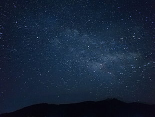 white stars, Starry sky, Night, Space