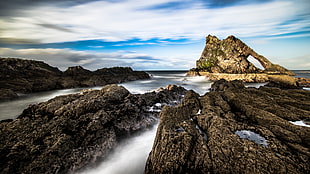 gray and blue body of water, scotland, united kingdom HD wallpaper