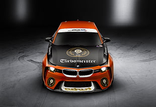 orange BMW Turbomeister concept car digital wallpaper HD wallpaper