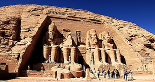 people gathered on Valley of Kings