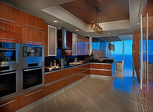 kitchen room interior HD wallpaper