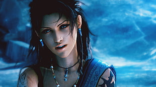 female anime character digital wallpaper, video games, Final Fantasy XIII, Oerba Yun Fang
