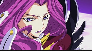purple haired female anime character wallpaper, anime, Code Geass, Cornelia li Britannia HD wallpaper