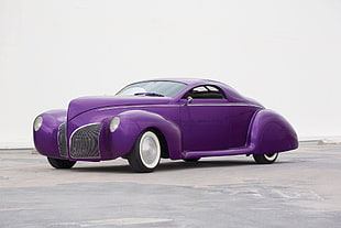 purple coupe HD wallpaper
