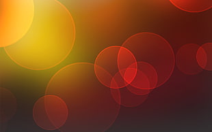 red and orange light surface HD wallpaper