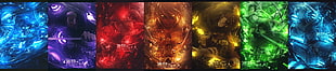 assorted-color anime characters digital wallpaper, Shingeki no Kyojin, Eren Jeager, Mikasa Ackerman, Armin Arlert HD wallpaper