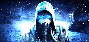 man wearing white hooded robe digital wallpaper, snow, robot, Killzone: Shadow Fall, Killzone HD wallpaper