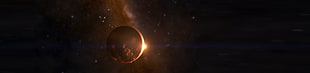 moon photo, Elite: Dangerous, multiple display, space, stars