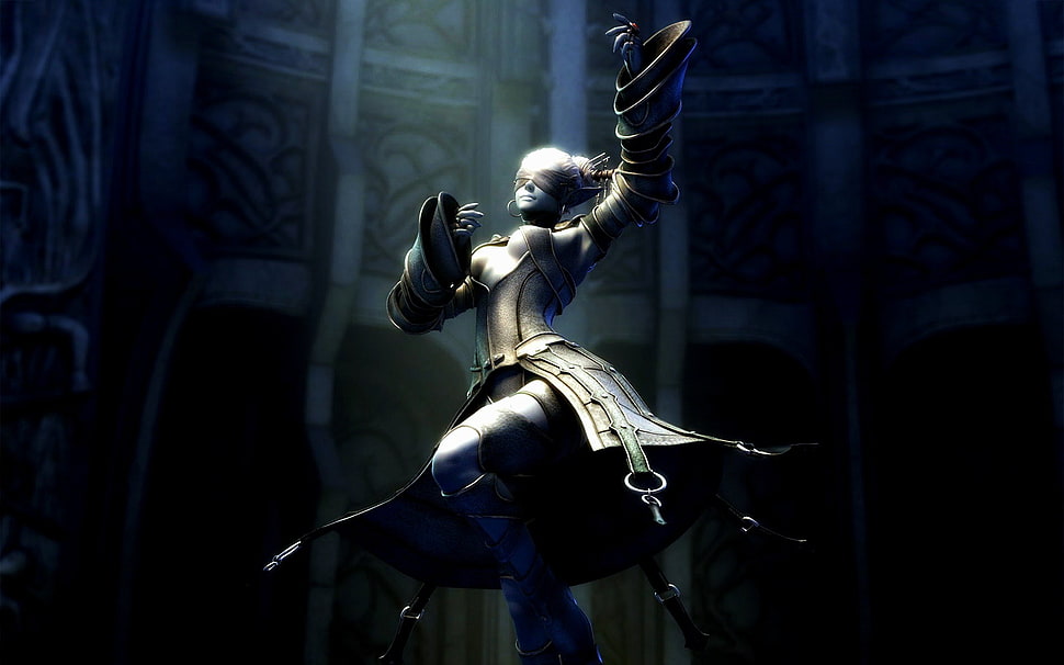 CGI, statue, Lineage II HD wallpaper