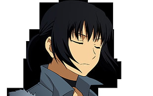 male wearing gray shirt anime character HD wallpaper