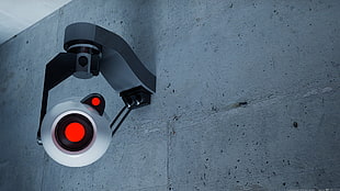 white bullet camera, Portal (game), digital art, Portal 2, camera