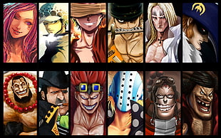 One Piece characters illustration HD wallpaper